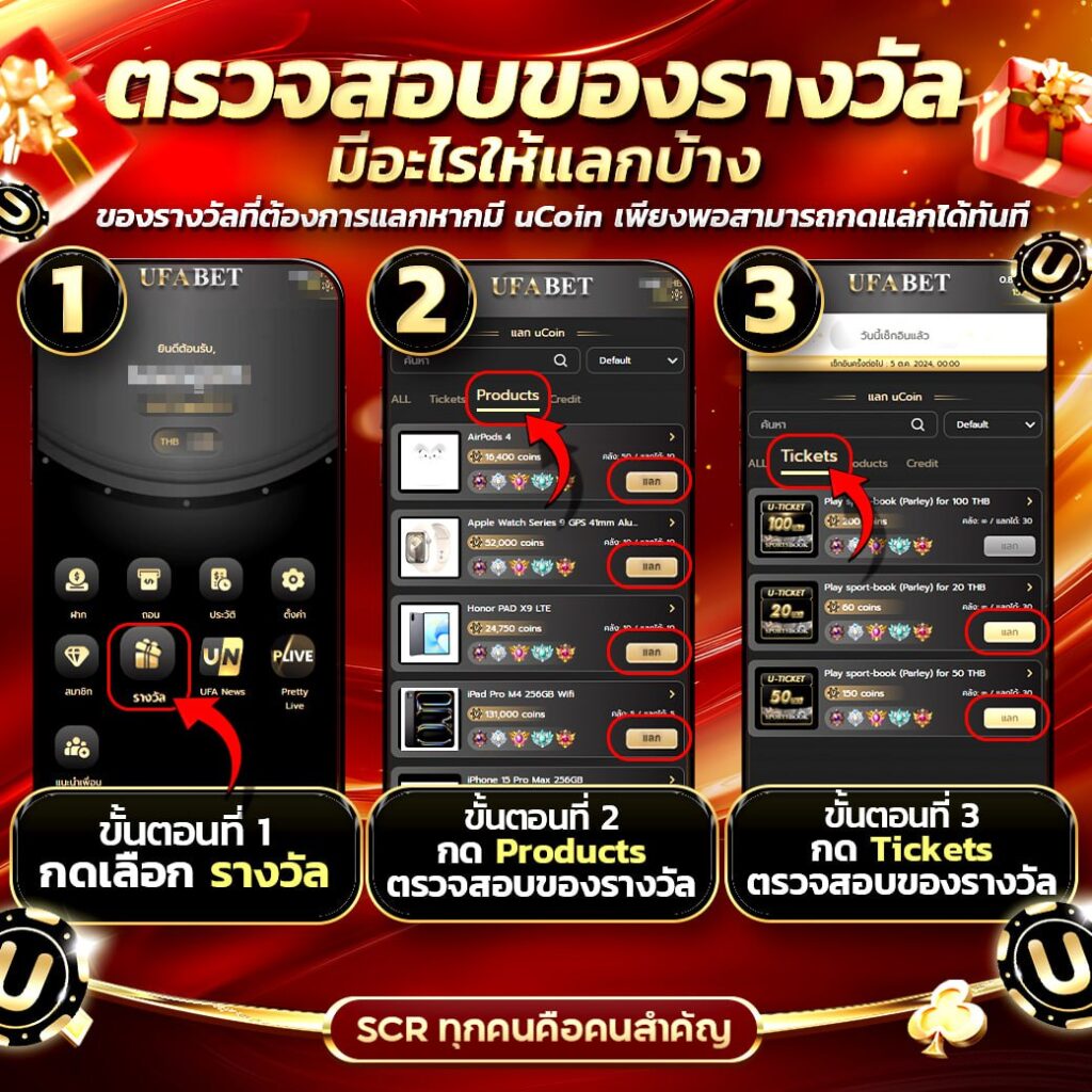 วิธีตรวสอบของรางวัล ที่มีให้แลก