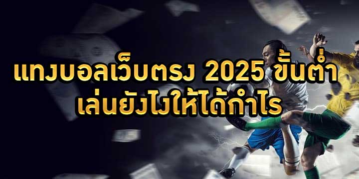 แทงบอลเว็บตรง 2025 ขั้นต่ำ น้อย เล่นยังไงให้ได้กำไร 
